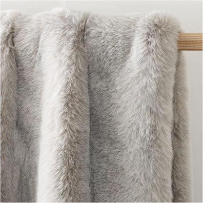 Faux Fur Chinchilla Throw